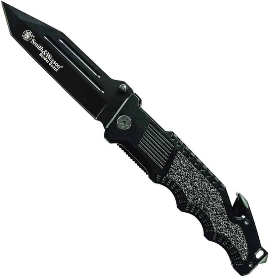 The Smith & Wesson Border Guard 10in High Carbon S.S. Folding Knife